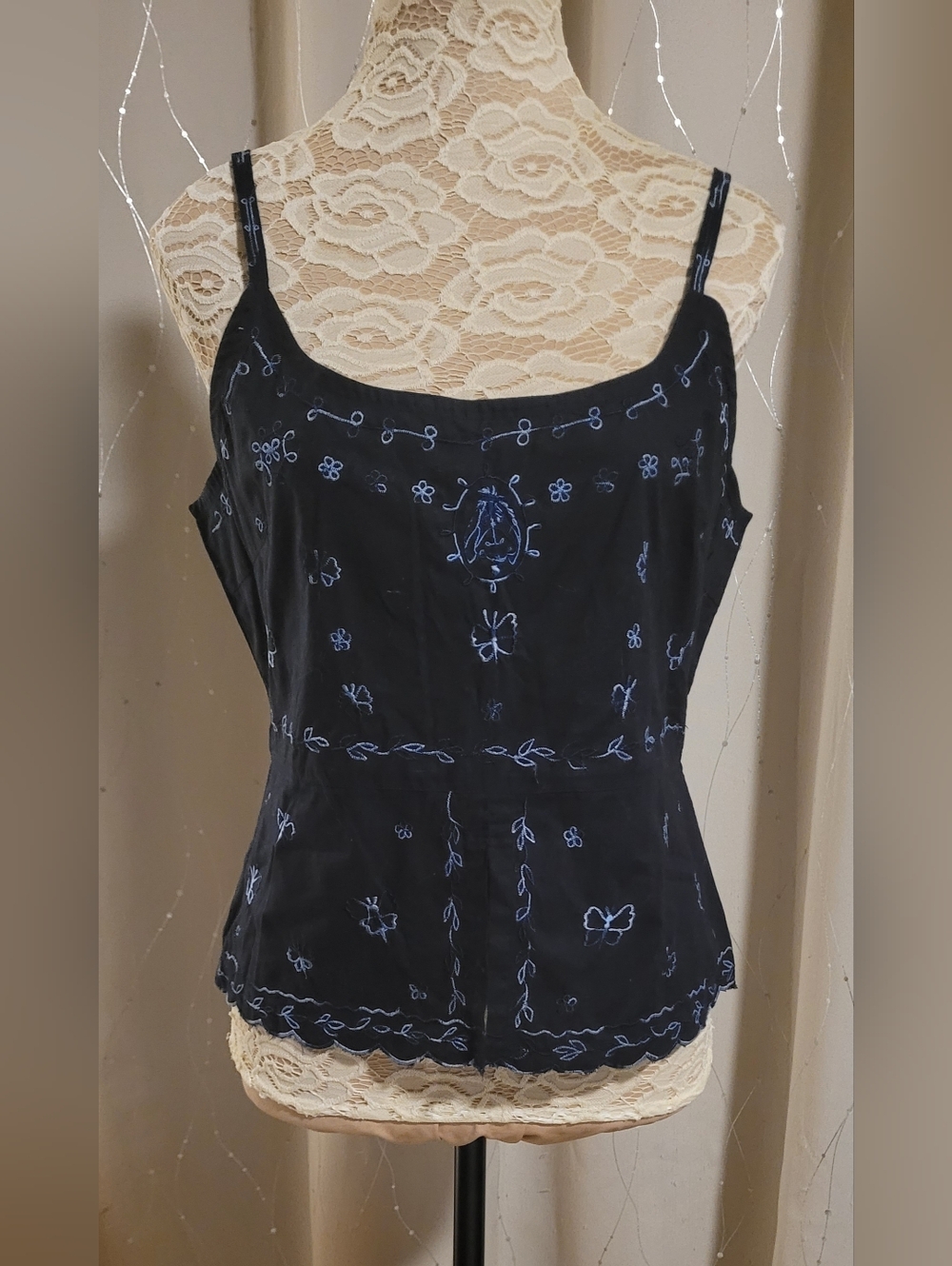 Vintage NWT Disney Winnie the Pooh Eeyore Embroidered Cami - Size Medium
